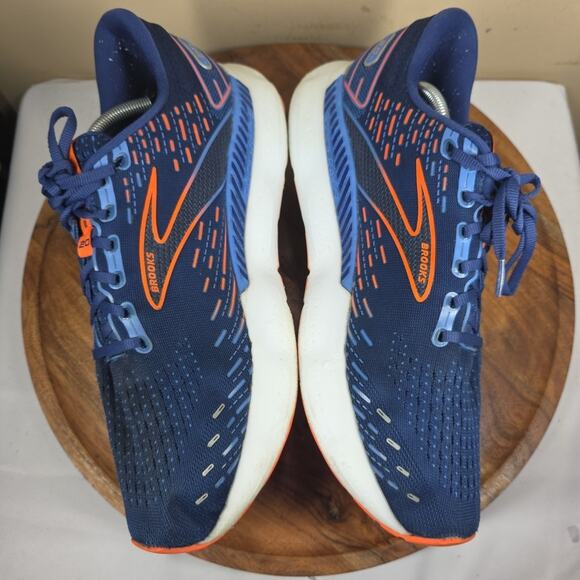 Brooks Glycerin GTS 20 Mens Blue And Orange Size 12 Running Shoes 1103831D444 - Picture 6 of 12